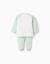 Pyjama doux et amusant à manches longues Vert clair 2 - vertbaudet enfant 