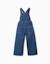 Salopette en jean wide leg Bleu 2 - vertbaudet enfant 