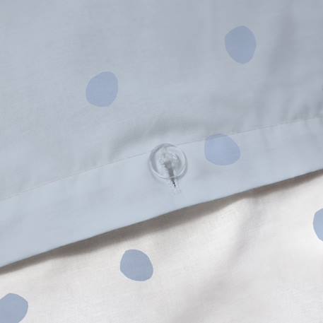 Parure de lit imprimée 100% coton, cumulus Bleu, blanc 5 - vertbaudet enfant 