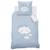 Parure de lit imprimée 100% coton, cumulus Bleu, blanc 3 - vertbaudet enfant 