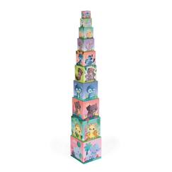 Jouet-Pyramide carrée les animaux tous mignons