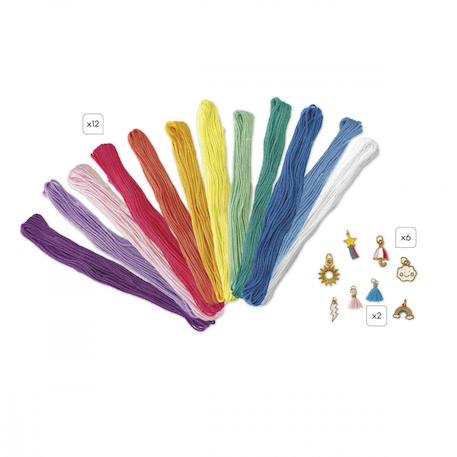 Bracelets arc-en-ciel, 30 bijoux MULTICOLORE 4 - vertbaudet enfant 