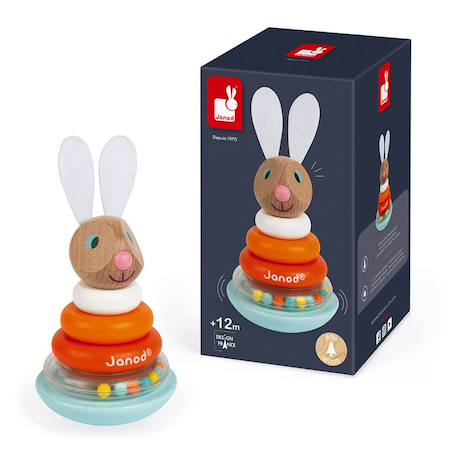 Empilable culbuto lapin janod Multicolore 5 - vertbaudet enfant 