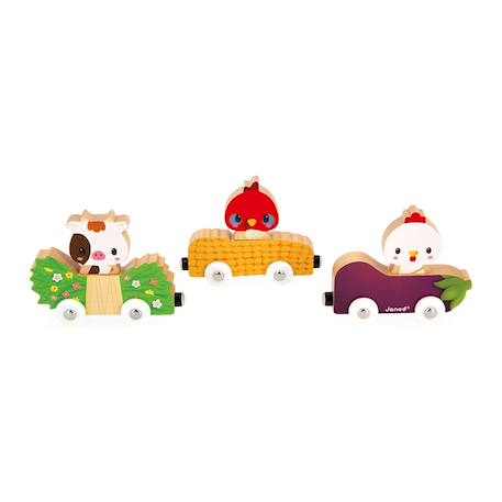 Animaux de la ferme magnétiques Multicolore 4 - vertbaudet enfant 