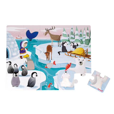Puzzle tactile la banquise 20 pièces Multicolore 2 - vertbaudet enfant 