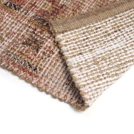 Tapis persan jute & coton poola Marron 6 - vertbaudet enfant 