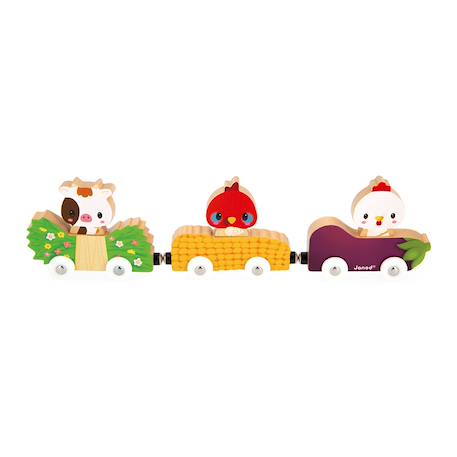 Animaux de la ferme magnétiques Multicolore 1 - vertbaudet enfant 