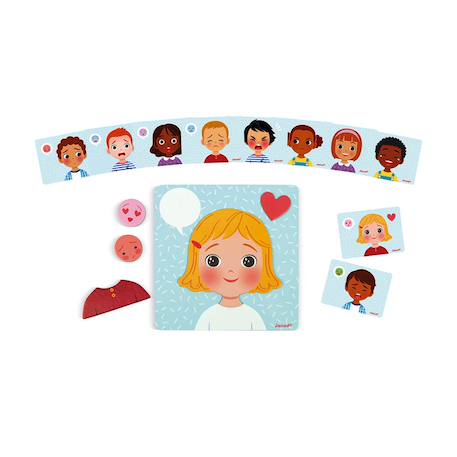 Jeu magnétique des émotions Multicolore 3 - vertbaudet enfant 