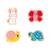 4 puzzles evolutifs en bois jardin 2 à 5 pcs Multicolore 3 - vertbaudet enfant 