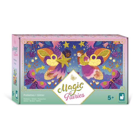 Paillettes 3 tableaux - magic fairies MULTICOLORE 1 - vertbaudet enfant 