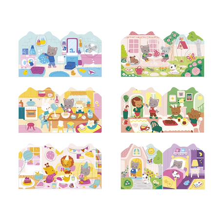 Cahier de stickers la maison MULTICOLORE 5 - vertbaudet enfant 