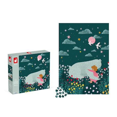 Puzzle 1000 pièces l'amitié en carton fsc Vert 3 - vertbaudet enfant 
