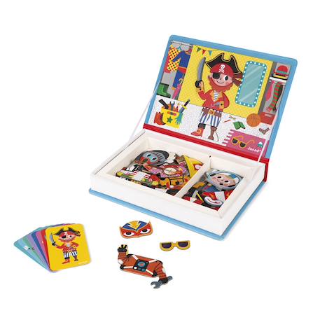 Magnéti'book déguisements garçon, 36 magnets Bleu 3 - vertbaudet enfant 