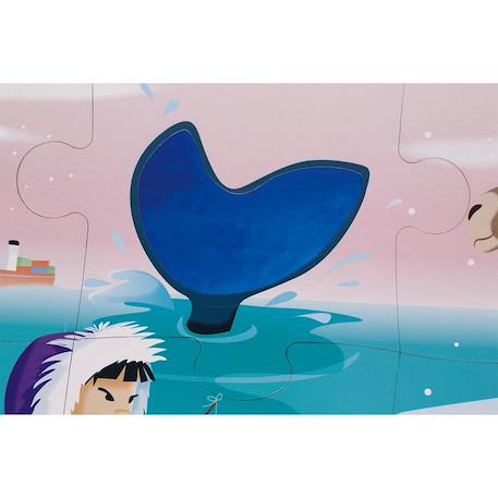Puzzle tactile la banquise 20 pièces Multicolore 4 - vertbaudet enfant 