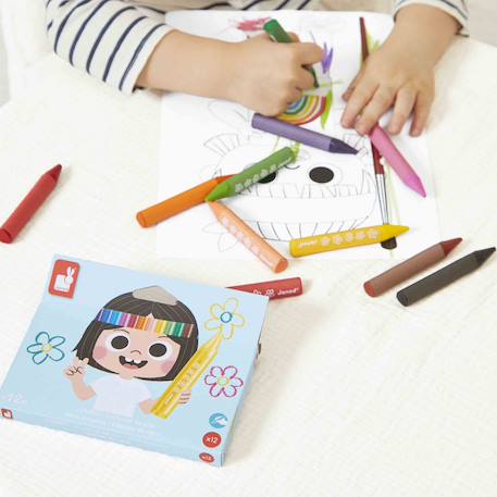 Crayons de cire x12 - colo MULTICOLORE 3 - vertbaudet enfant 