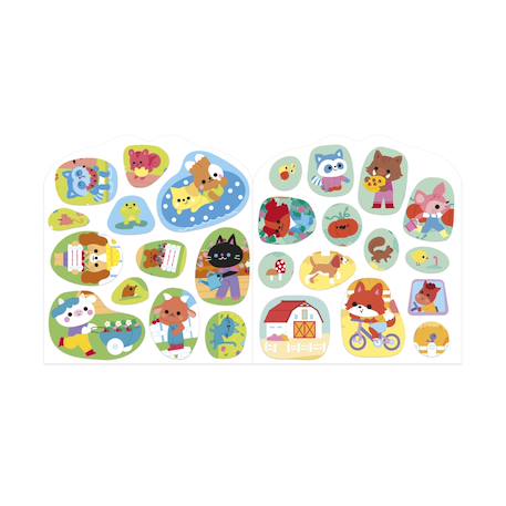 Gommettes - cahier de stickers la campagne MULTICOLORE 6 - vertbaudet enfant 