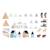 Cubes en bois fsc la vallee blanche, 36 pcs Multicolore 4 - vertbaudet enfant 
