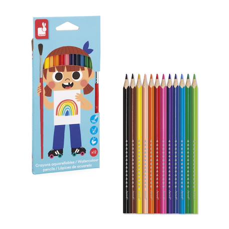 Crayons aquarellables x12 - colo MULTICOLORE 6 - vertbaudet enfant 