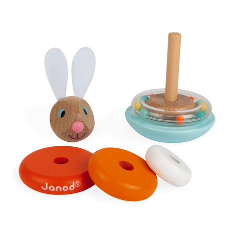 Empilable culbuto lapin janod Multicolore 3 - vertbaudet enfant 