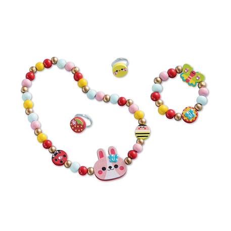 Bijoux en bois à créer - flower garden MULTICOLORE 3 - vertbaudet enfant 