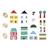 Cubes  en bois fsc la ville, 36 pcs Multicolore 4 - vertbaudet enfant 