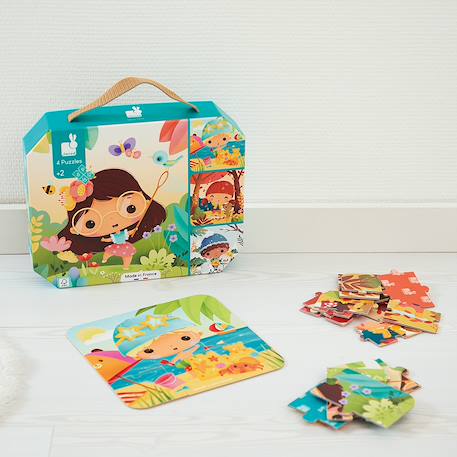 Puzzle les 4 saisons 6 à 16 pièces Multicolore 2 - vertbaudet enfant 