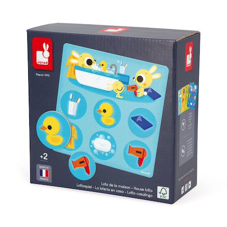 Loto thème maison en carton fsc Multicolore 6 - vertbaudet enfant 