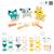 Animaux à bricoler en bois, 3 outils - 50 pcs Multicolore 6 - vertbaudet enfant 