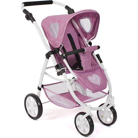 Poussette pour poupées 3 en 1 emotion jean Rose 3 - vertbaudet enfant 