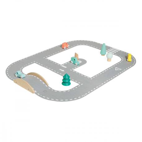 Circuit en feutrine, 21 pièces Multicolore 1 - vertbaudet enfant 