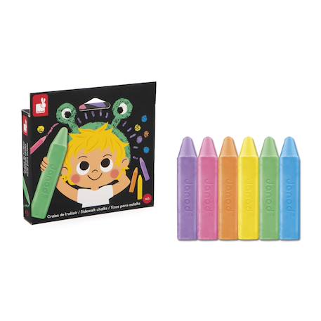 Craies de trottoir x6 - colo MULTICOLORE 5 - vertbaudet enfant 