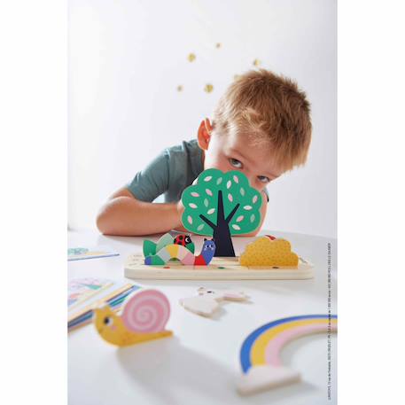 Jeu pédagogique  se reperer, le jardin Multicolore 3 - vertbaudet enfant 