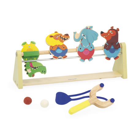 Touche...renverse en bois fsc - applepop Multicouleur 6 - vertbaudet enfant 