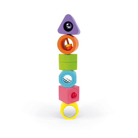 Puzzle 6 cubes sensoriels en bois fsc Multicolore 5 - vertbaudet enfant 