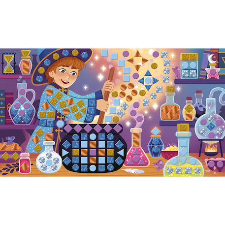Mosaïques thème la magie - magic school MULTICOLORE 2 - vertbaudet enfant 