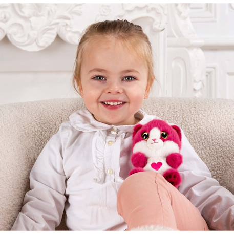 Peluche - peluche chat berry rose framboise cutydoos love - 13 cm Rose 3 - vertbaudet enfant 