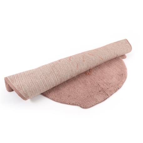 Tapis chambre enfant coton lavable petit hibou little pepa Brun rosé 5 - vertbaudet enfant 