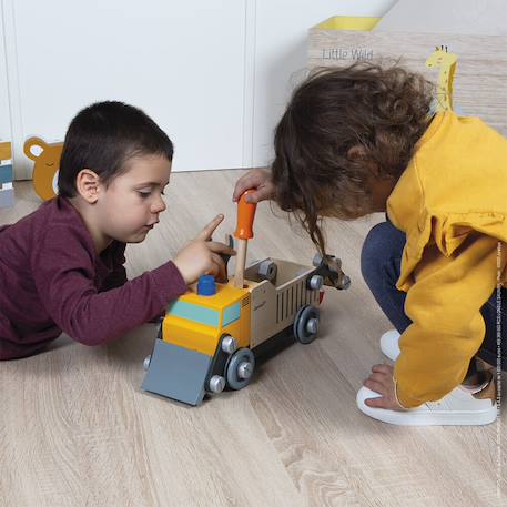 Camion de chantier brico'kids Jaune 2 - vertbaudet enfant 