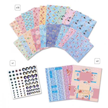 Origamis thème sirènes - magic ocean MULTICOLORE 4 - vertbaudet enfant 