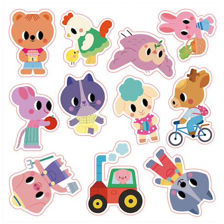Stickers épais et repositionnables MULTICOLORE 3 - vertbaudet enfant 