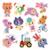 Stickers épais et repositionnables MULTICOLORE 3 - vertbaudet enfant 