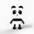 Enceinte bluetooth dancing animal panda Noir, blanc 1 - vertbaudet enfant 