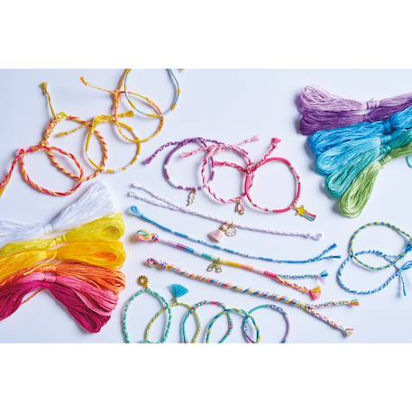 Bracelets arc-en-ciel, 30 bijoux MULTICOLORE 1 - vertbaudet enfant 