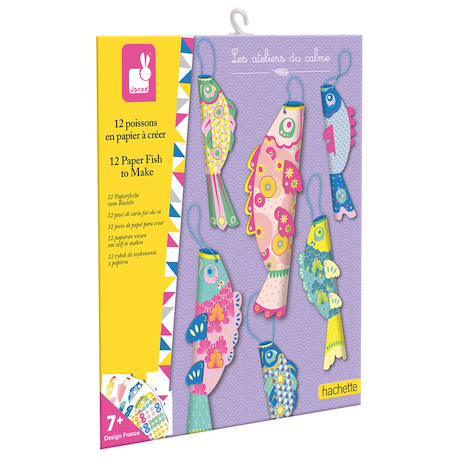 12 poissons en papier à creer MULTICOLORE 1 - vertbaudet enfant 