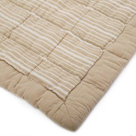 Couverture enfant réversible coton lavé anna Caramel+Sable+Terracotta 6 - vertbaudet enfant 