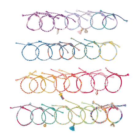 Bracelets arc-en-ciel, 30 bijoux MULTICOLORE 5 - vertbaudet enfant 