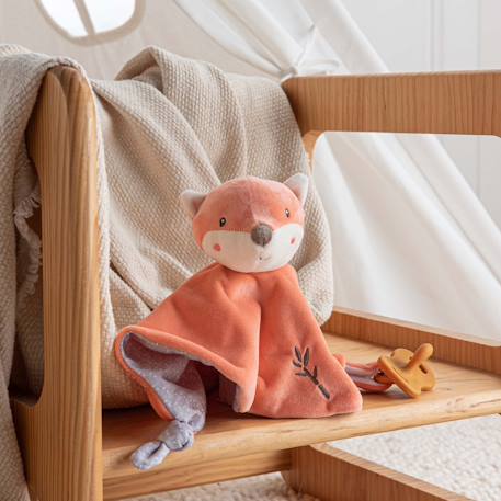 Carré doudou bamboo - renard - 24 cm Orange 3 - vertbaudet enfant 