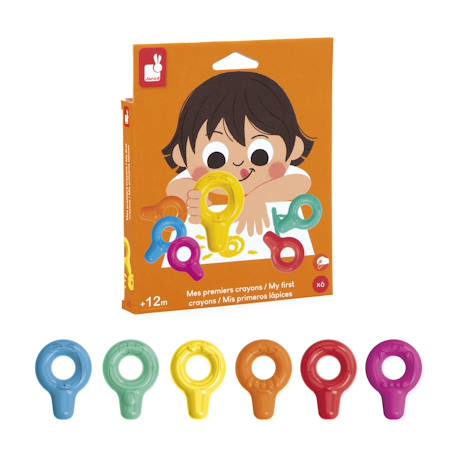 Mes premiers crayons x6 - colo MULTICOLORE 4 - vertbaudet enfant 