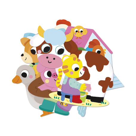 50 grandes gommettes repositionnables ferme MULTICOLORE 6 - vertbaudet enfant 