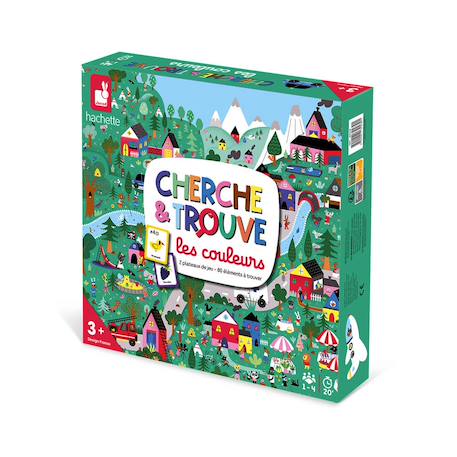 Jeu cherche et trouve les couleurs Vert 1 - vertbaudet enfant 